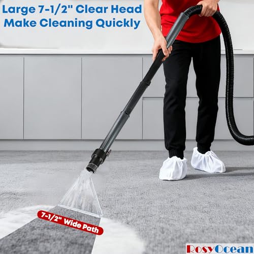 Universal Compatible with All Shop Vacs Extractor Attachment with 2-1/2" & 1-7/8" & 1-1/4" Three Adapters Auto Detailing Vacuum Head Extraction Accessory for Upholstery & Carpet Cleaning - size: Large