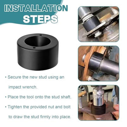 22800 Wheel Stud Installer, Effortless Automotive Wheel Stud Replacement Tool, Wheel Stud Puller, Compatible with Most All Automotive Wheels and Light-Duty Truck Wheel Stud