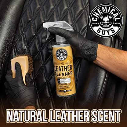 Chemical Guys, Leather Cleaner & Conditioner Kit for Cars & Home, 2 x 16 oz | Two-step kit cleans then conditions seats, furniture, bags and boots, pH-balanced for natural and sealed leather - style: 16 Fl Oz KIT