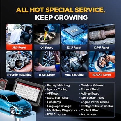 LAUNCH X431 1MM0 Elite Professional Diagnostic Scanner with X-PR0G3, 2026 Bi-Directional Control All System Scan Tool with CANFD & DOIP, 39+ Reset, Active Test ，FCA SGW Automotive Tool, 2 Yrs Update - color: black