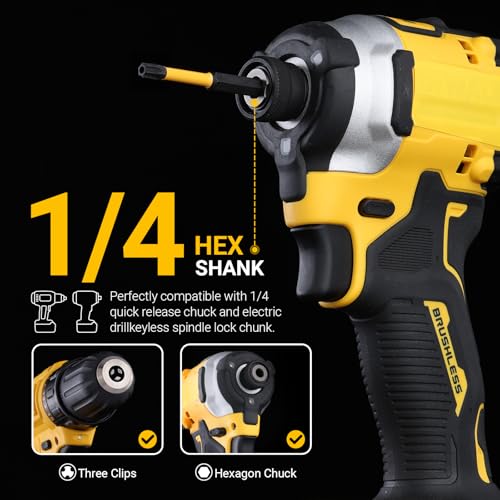 TGFTGF Impact Torx Bit Set 13PCS (TT7-TT40), 6” S2 Steel Security Torx, Tamper Proof Torque Star Bit Set with Magnetic CNC Machined Tips, Impact Screwdriver Bits with Storage Case - size: 6" *13PCS