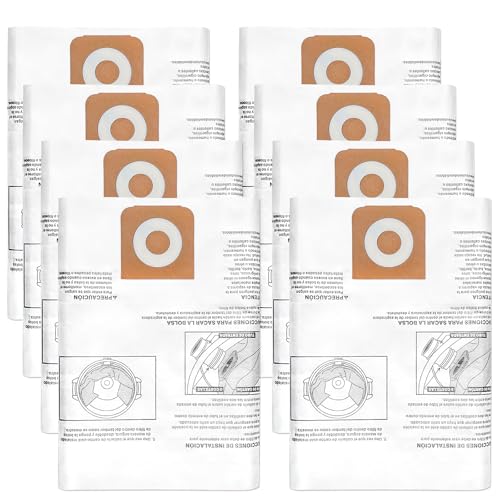 8 Pack CMXZVBE38749 Vacuum Dust Bags Replacement for CRAFTSMAN 16-20 Gallon Wet/Dry Shop Vac Bags: CMXEVBE17595, CMXEVBE17596, Part# 38749 - size: 38749-16 to 20 gallon