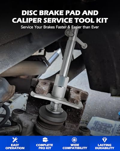 Orion Motor Tech 24pc Brake Caliper Compression Tool Set, Heavy Duty Brake Piston Compressor Tool and Wind Back Tool Kit for Brake Pad Replacement, Universal Disc Brake Caliper Tool Set with Blue Case - size: 24pc