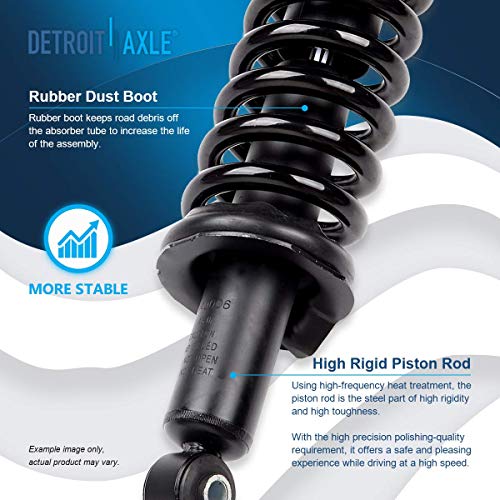 Detroit Axle - 2 Front Struts for 2005-2012 Nissan Pathfinder Equator | 2005-2015 Xterra Complete Struts with Coil Spring 2006 2007 2008 2009 2010 2011 Replacement Ready Strut Shock Assembly - size: 171103 x2/PAIR