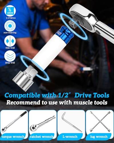 521 Wheel Lock Key for Volkswagen Lug Nut Key | Locking Lug Nut Removal Tool Compatible With Vw Vag,Anti Theft Wheel Socket For Removal Of Locking Lug Nuts - style: 521 master wheel lock key