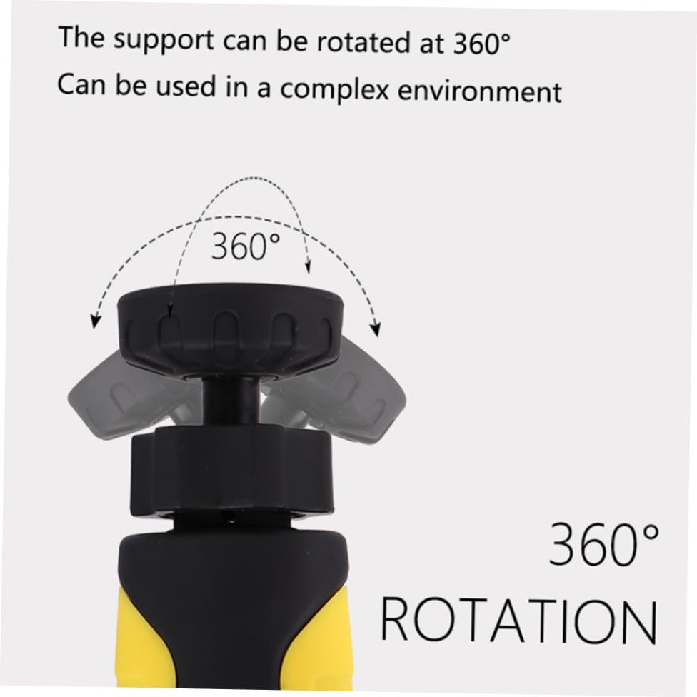 Veemoon Cob Led Rechargeable Magnetic Work Light Rotatable Inspection Flashlight for Mechanics Camping and Emergency Repairs Compact Design with Clip and Strong Magnet Yellow