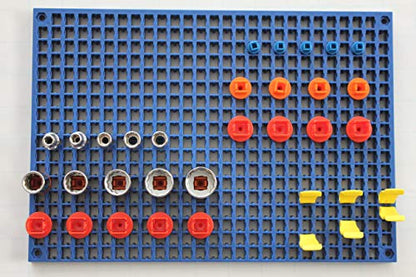 Organizer Genie ® - One Blue Pegboard to organize your Sockets, Wrenches, Pliers, Screwdrivers, Bits and All Other Tools - color: Blue