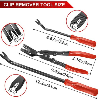 13 Pcs Mechanic Hook and Pick Tool Set with Auto Clip Removal Plier | Rivets Puller Telescoping Magnetic Pickup Gasket Scraper for Remove Automotive Electronics Maintenance Hoses Gasket (red1) - color: red1