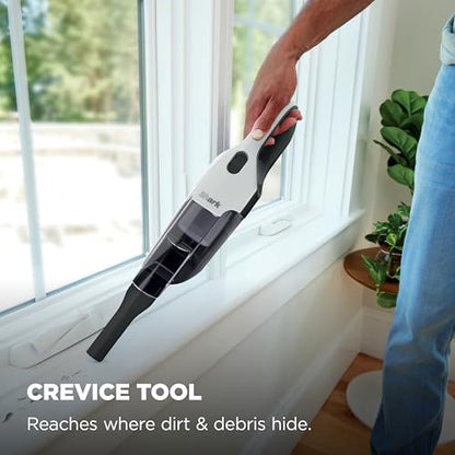 Shark Cyclone PET Handheld Vacuum with, HyperVelocity Suction, Powerful Pet Hair Pickup, Lightweight, XL Dust Cup, Including Upholstery Tool, 8" Crevice Tool, Scrubbing Brush, Pearl White, AA701 - color: Pearl White
