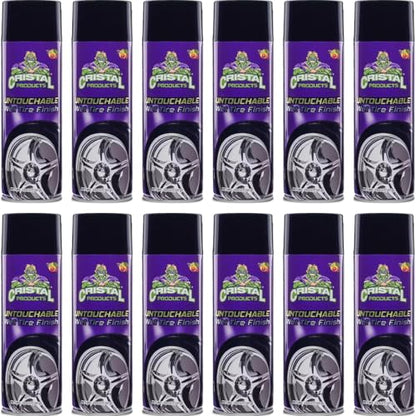 Cristal Products Untouchable Tire Shine Spray – Long-Lasting Wet Tire Finish for Deep Gloss & Protection – Waterproof Tire Shine, Easy Application, Premium Tire Cleaner Shine 13oz (12PK) - size: 13oz-12PK