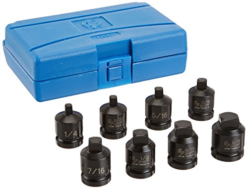 Grey Pneumatic (1308P) 1/2" Drive 8-Piece Pipe Plug Socket Set
