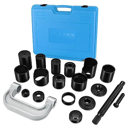 DNA Motoring 21pcs Universal Ball Joint Service Repair Remover Installer Adapter Tool Kit for Most 2WD 4WD Cars Pickups Vans SUVs, Blue, TOOLS-00314 - style: 21Ball Joint Remover red
