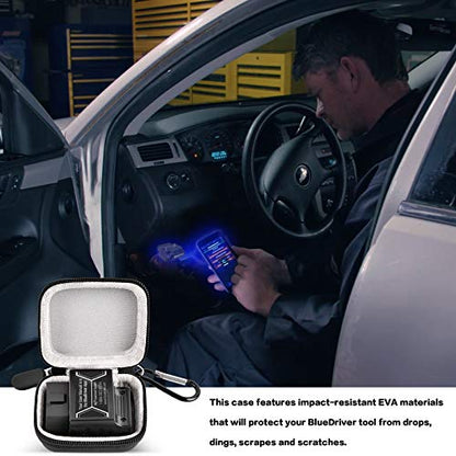 Car and Auto Mini Carry Case Compatible with BlueDriver Bluetooth Pro/Pro Next Gen OBDII OBD2 Scan Tool Monitor for iPhone & Android (Inner Grey) -Bag Only - color: Inner Grey