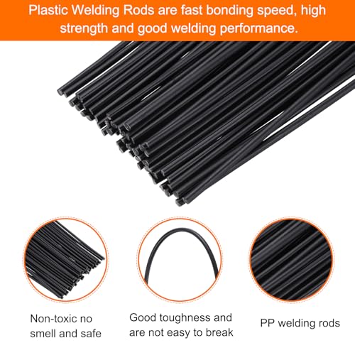 MECCANIXITY 30pcs 13 Inch Plastic Welding Rods PP Welding Strips Welder Rods for Plastic Welder,Car Bumper, Kayak Repair, Black - color: Black, size: 13 Inch