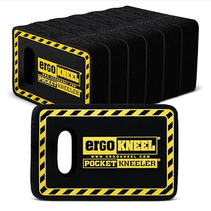 Pocket Kneeling Mat, 4" x 6" x 1", 6-Pack Foam Pads | Includes 6 kneeling mats, Portable anti-fatigue foam, Industrial protection, Knees & back support