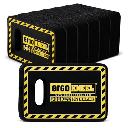 Pocket Kneeling Mat, 4" x 6" x 1", 6-Pack Foam Pads | Includes 6 kneeling mats, Portable anti-fatigue foam, Industrial protection, Knees & back support