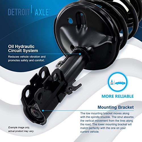 Detroit Axle - Front Struts for Toyota Camry Solara Avalon Lexus ES300, 2 Ready Struts with Coil Spring Assembly Replacement Suspension Ready Struts Shocks - size: 271678_271679/Pair