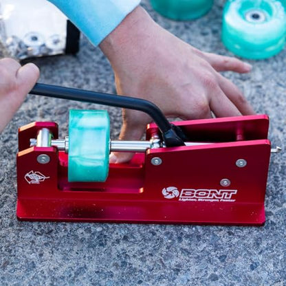 BONT Skates - Aluminum Bearing Press - Roller Skate Derby Speed Skateboard Wheel - Fits 7mm & 8mm Bearings - color: Red