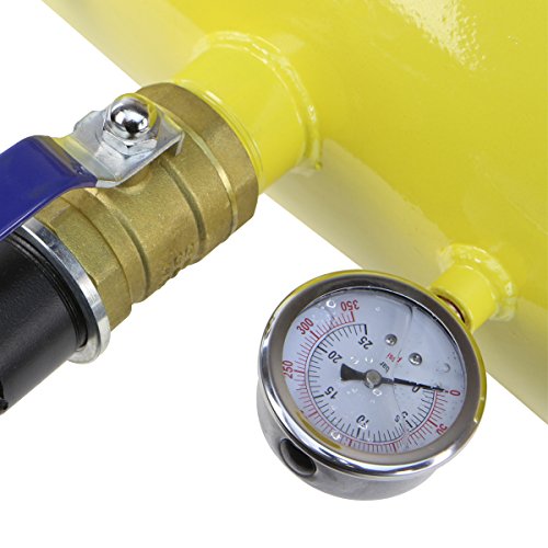 XtremepowerUS Air Bead Seater 5-Gallon Tire Seating Blaster Inflator ATV Truck Car Tank Tractor 5 Gallon Capacity Car Truck 145 PSI, 85-116 PSI Operating Pressure - color: Yellow