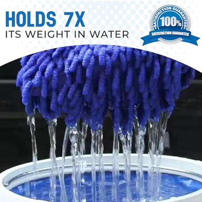 Ultra Plush Microfiber Car Wash Mitt - Scratch-Free, Lint-Free, Extra Absorbent, Machine Washable - Detailing Chenille Cleaning Mitt Perfect for Cars, Trucks, Motorcycles, and Household Surfaces - size: 2 Pack