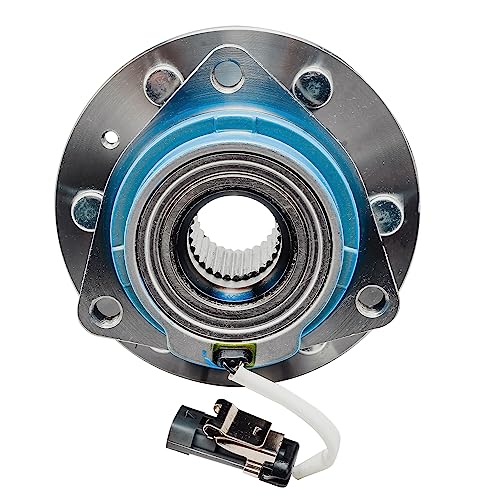 Detroit Axle - Rear Wheel Bearing Hubs with ABS Sensor for 2004-2007 Cadillac CTS, 2005-2011 STS, 2004-2009 SRX, 2 Wheel Bearing & Hubs Assembly Set Replacement - style: 512243 x2/Pair