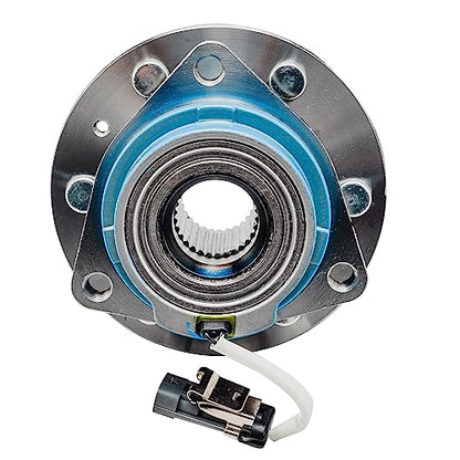Detroit Axle - Rear Wheel Bearing Hubs with ABS Sensor for 2004-2007 Cadillac CTS, 2005-2011 STS, 2004-2009 SRX, 2 Wheel Bearing & Hubs Assembly Set Replacement - style: 512243 x2/Pair