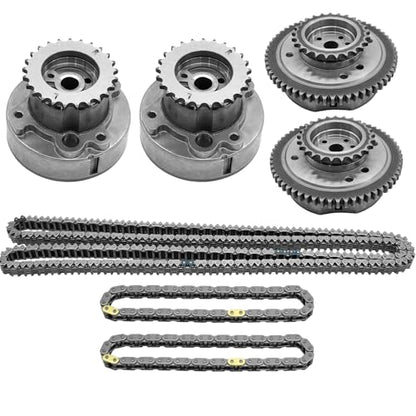 90738S Timing Chain Kit with Water Pump Fit for Ford Explorer Edge Taurus 3.5 3.7, for Lincoln MKX MKZ 3.5L 3.7L 2011-2017, Camshaft Holding Tool with Timing Alignment Holder Tool