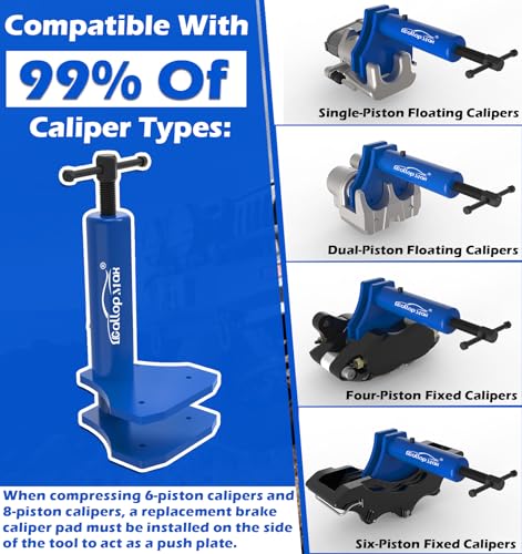 Multi Piston Brake Caliper Compression Tool Brake Caliper Press Tool Heavy Duty Brake Pad Spreader Tool, Patented