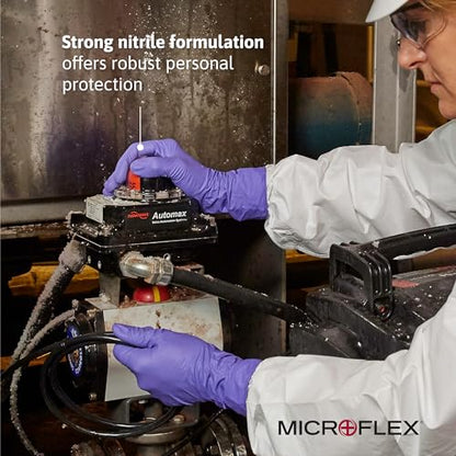 Microflex Supreno SE Nitrile Glove, Powder Free, 9.6" Length, 4.7 mils Thick, Medium (Pack of 1000) - size: Medium, style: Case (1000)