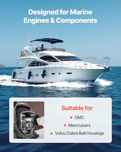VEVOR Mercruiser Alpha Bravo Alignment Gimbal Bearing Puller Set Bellow Expander Tools - color: Alignment Gimbal Bearing Puller Set