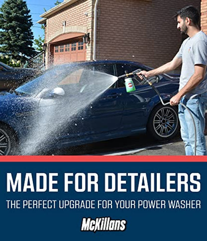 McKillans® Short Pressure Washer Gun with Replacement M22 Inlet - High Pressure Water Handle with 1/4” Quick Connector Coupler - Power Washer Gun Compatible with Foam Cannon - Car Wash Foam Gun - color: Stubby Gun [Non-Swivel]