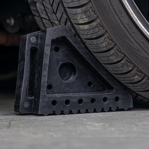 A20014 Arcan Solid Rubber Wheel Chocks