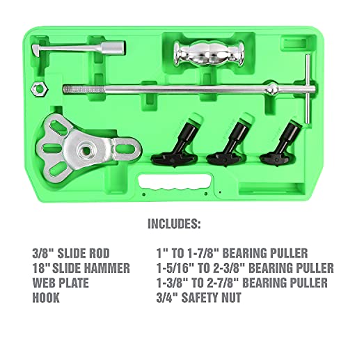 OEMTOOLS 27202 Rear Axle Puller Set | Pull Rear Axle & Bearing for Axle Replacement & Repair | Slide-Hammer Powered for Extra Pull, Works When Other Tools Don’t | Includes Instructions & Carrying Case - style: Rear Axle Puller Set