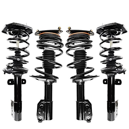 Detroit Axle - Front & Rear Struts & Coil Springs Replacement | for Chevrolet Impala Buick LaCrosse Allure - 4pc Set - size: 4Q47320/ 4 Struts