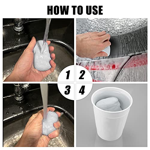 X AUTOHAUX Car Clay Bar Wash Mud White 100g Detailing Cleaning Polishing Tool for Cleaning Cars RV Boats Bus Coating - color: White