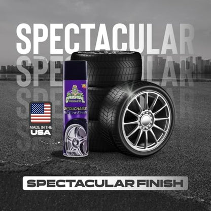 Cristal Products Untouchable Tire Shine Spray – Long-Lasting Wet Tire Finish for Deep Gloss & Protection – Waterproof Tire Shine, Easy Application, Premium Tire Cleaner Shine 8oz (4PK) - size: 8oz-4PK