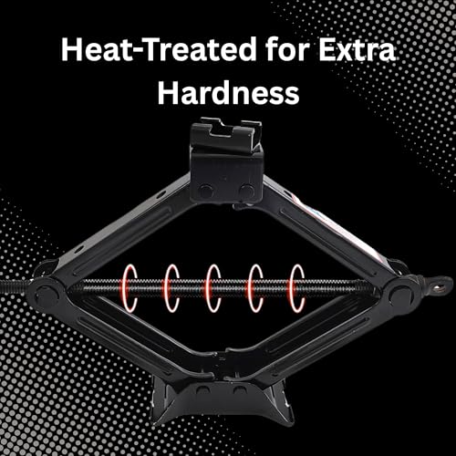 Scissor Car Lift Jack 3 Ton (6614 lbs) for Sedans, MPVs & SUVs, Compact Portable Kit Vehicle Roadside Emergency Tool Tire Change with Ratchet Wrench (3T) - size: 3T