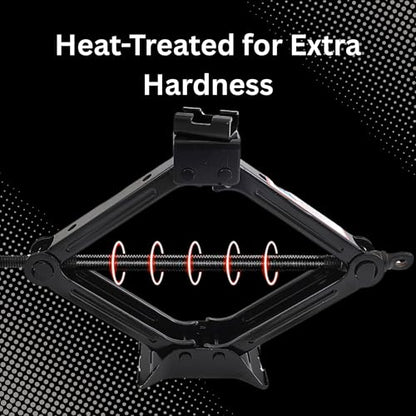Scissor Car Lift Jack 3 Ton (6614 lbs) for Sedans, MPVs & SUVs, Compact Portable Kit Vehicle Roadside Emergency Tool Tire Change with Ratchet Wrench (3T) - size: 3T