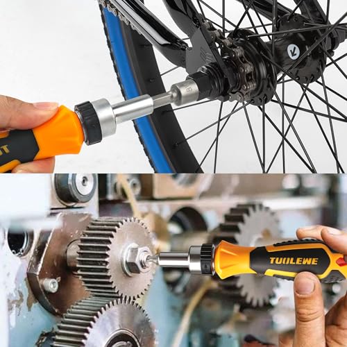 58-Piece Ratcheting Screwdriver Set with Flexible Shaft | Socket & Magnetic Bits - for Bike Repair, Automotive, Household, and DIY Projects - style: 58pcs Ratchet Screwdriver Set