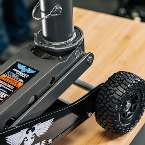 Pro Eagle 2 Ton The Beast Big Wheel Off Road Jack - Heavy Duty Hydraulic Floor Jack for Lifted Trucks & SUVs - All Terrain High Lift with 8" Extension & Skid Plate