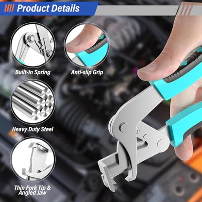 Burmong 4 Pieces Automotive Electrical Disconnect Pliers, Disassembly Tools, Auto Electrical Disconnect Pliers Set, Clip Removal Tool, Car Clip Removal Tool