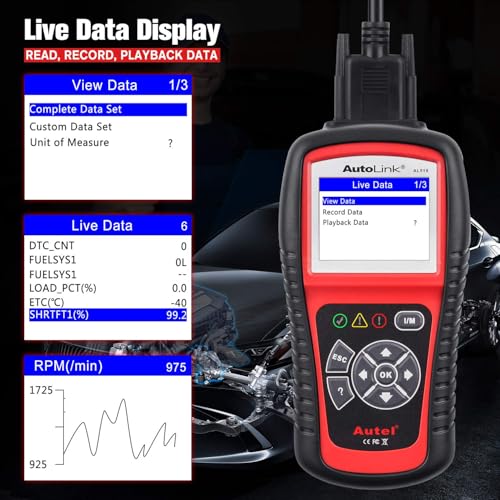 Autel AutoLink AL519 Car OBD2 Scanner, Classic Enhanced Mode 6 Engine Fault Code Reader OBDII CAN Diagnostic Scan Tool, One-Click Smog Check, DTC Lookup, Upgraded of AL319, Lifetime Free Update - style: AL519