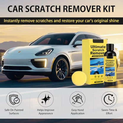 Scratch Remover, Scratch Car Scratch Remover Kit, Quick Fix Removal Paste for Deep Scratches, All Paint Colors Polishing Kit 3.53oz