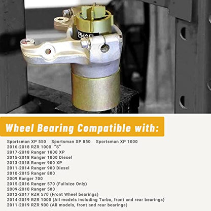 Front Rear Wheel Bearing Install and Removal Press Tool Compatible with Polaris Sportsman XP 550 850 1000, Compatible with Ranger 500 570 700 800 900 1000, Compatible with RZR 570 900 1000