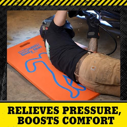 Body Work Mat, 41" x 17", 1" Thick Closed-Cell Foam | Heavy-duty body pad, Closed-cell foam, Aircraft maintenance, Industrial work, Garage use, Anti-fatigue - size: Body