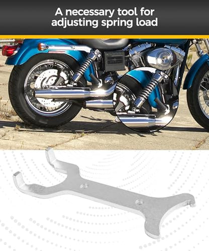 Spanner Wrench,Motorcycle Shock Spanner Wrench,Shock Adjustment Tool,Car Accessories Shocks Spanners Wrenchs,Automotive Tool,Fits Most Model with Mechanically Adjustable Rear Shocks Absorbers