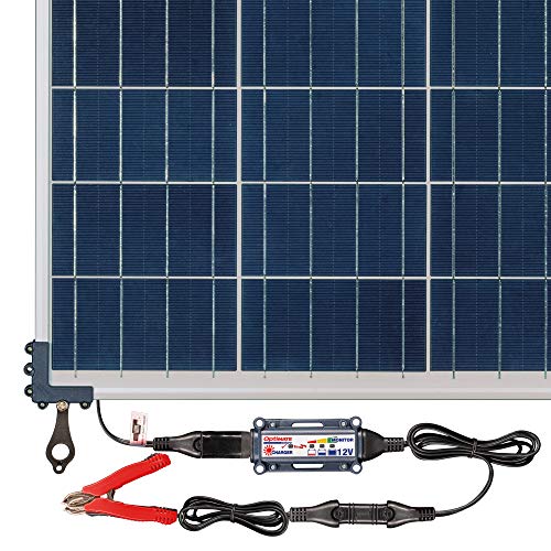 Optimate Solar 60W Travel kit, TM523-6TK, 6-Step 12V 5A Weatherproof Solar Battery Saving Charger & maintainer - style: OptiMATE Solar 12V charge controller with 60W Solar Panel (Travel Kit)