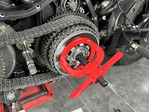 Mofun Clutch Spring Compressor Compression Tool Clutch Tool Compatible with Harley Evo Sportster XL883 XL1200 1991-2022, Buell 1995-2001 Models Replaces of Part Number 38515A, Red