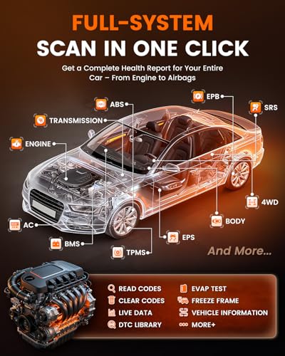 ANCEL DS500BT Bidirectional Scan Tool, Wireless Full-System OBD2 Diagnostic Scanner with 3000+ Active Tests, 28+ Service Functions, Lifetime Free Updates & CAN FD Support - color: Silver