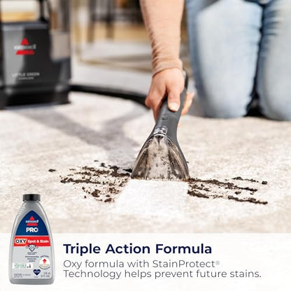 BISSELL Little Green Cordless SmartMix, Powerful Cordless Suction, HydroRinse Self-Cleaning Hose Tool, Pro Oxy Spot & Stain Formula Included - style: Little Green Cordless SmartMix